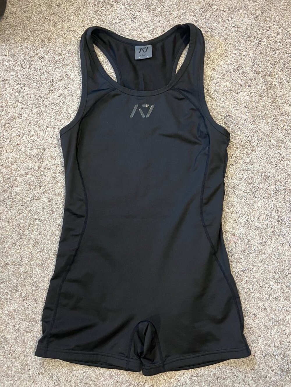 A7 Luno Power Lifting Singlet in Stealth
